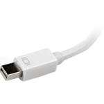 StarTech MDP2VGDVHDW Travel A/V adapter: 3-in-1 Mini DisplayPort to VGA DVI or HDMI converter - white