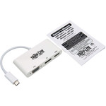 Tripp Lite U444-06N-HVDPW USB-C Triple Display Adapter 4K 60Hz HDMI Displayport and VGA with MST