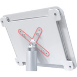 CTA Digital Rotating Desk Mount with Acrylic Security VESA Enclosure for iPad 10.2 Series, iPad Air3 and iPad Pro 10.5 (White)