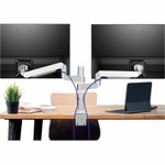 SIIG MTPRO Desk Mount Dual Monitor Arm - up to 32" Display, Max. Load 19.8 lbs, VESA 75/100mm, Mechanical Spring Design
