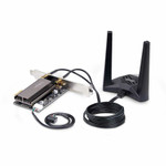 StarTech PAX2235WIFI6ECARD Wi-Fi 6E PCIe Network Card - Bluetooth 5.3 - Magnetic Antenna Base - Tri-Band 802.11ax - AX5400 WiFi NIC - Windows/Linux