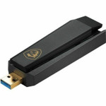 MSI AXE5400WIFIUSB AXE5400 IEEE 802.11 a/b/g/n/ac/ax Tri Band Wi-Fi Adapter for Computer/Notebook