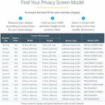 StarTech PRIVSCNMON24 Monitor Privacy Screen for 24" Display - Widescreen Computer Monitor Security Filter - Blue Light Reducing Screen Protector