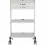 Tripp Lite Mobile Workstation with 2x Adjustable Shelves 2x Metal Drawers Locking Casters TAA