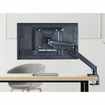 Single Monitor Heavy-Duty Premium Gas Spring Desk Mount - 17" to 43" , VESA 75x75, 100x100, 200x200mm