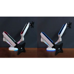 SIIG Premium Dual Monitor Arms Desk Mount with Gaming RGB Lighting