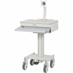 Tripp Lite Mobile Workstation with Monitor Arm, Casters, Locking Drawer, TAA