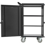 Tripp Lite Locking Storage Cart for Mobile Devices, Laptops, Chromebooks and AV Equipment - Black