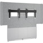 Middle Atlantic Forum Floor/Wall Mount for Display Screen, A/V Equipment, Video Conferencing System, Microphone, Controller - Designer White, Silver Gray, White - TAA Compliant