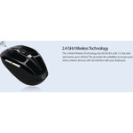 Adesso iMouse S60B - 2.4 GHz Wireless Programmable Nano Mouse