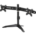 Amer Mounts Stand Based Dual Monitor Mount for two 15"-24" LCD/LED Flat Panel Screens