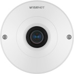 Wisenet QNF-8010 6 Megapixel Indoor Network Camera - Color - Fisheye - White