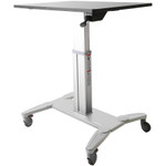 StarTech STSCART Mobile Standing Desk - Portable Sit-Stand Ergonomic Height Adjustable Cart on Wheels - Rolling Computer/Laptop Workstation