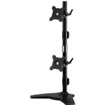 Amer Mounts Stand Based Vertical Dual Monitor Mount for two 15"-24" LCD/LED Flat Panels