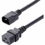 StarTech PXTC14C19146 6ft (1.8m) Heavy Duty Power Cord - C14 to C19 - 15A 250V - 14AWG - PDU Power Cord - Server Power Cable - UL Listed