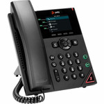 Poly 89B66AA#ABA VVX 250 IP Phone - Corded - Corded - Desktop - Wall Mountable - Black