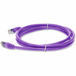 AddOn AOT-7FCAT6-VIO 7ft RJ-45 (Male) to RJ-45 (Male) Straight Violet Cat6 UTP Copper TAA Compliant Patch Cable