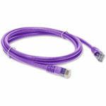 AddOn AOT-7FCAT6-VIO 7ft RJ-45 (Male) to RJ-45 (Male) Straight Violet Cat6 UTP Copper TAA Compliant Patch Cable