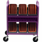 Bretford TVCT30CAD-90DORC CUBE Transport Cart with Caddies - TVCT30CAD