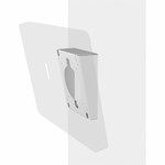 CTA Digital Premium VESA Wedge and Outlet / PoE Cover Add-On for Tablets (White)