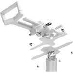 CTA Digital Desk Mount with Integrated 2 Port USB Hub w/ Universal Holder (White)