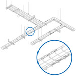 Tripp Lite Fast Docking Coupler Bar for Wire Mesh Cable Trays, 50 Pack