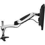 Full-Motion Easy Access Single Monitor Desk Mount - White