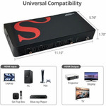 SIIG 4x4 HDMI 4K60Hz Matrix with Quad-Viewer & VideoWall