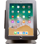 CTA Digital Desktop Anti-Theft Stand Ipad Black Case Rotates 360 Degrees