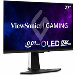 ViewSonic Gaming XG272-2K-OLED 27 Inch 1440p 240Hz OLED Ergonomic White Gaming Monitor with up to 0.01ms, FreeSync Premium, G-Sync Compatibility, RGB, and USB-C, HDMI v2.1, DP Inputs