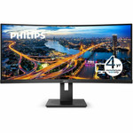 Philips B-Line 346B1C 34" Class UW-QHD Curved Screen LED Monitor - 21:9 - Textured Black - TAA Compliant