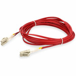 AddOn ADD-LC-LC-9M5OM4-RD-TAA Fiber Optic Duplex Patch Network Cable