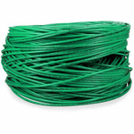 AddOn 1000ft Non-Terminated Green Cat6 UTP Plenum-Rated Copper Patch Cable