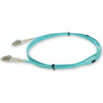 AddOn 2.5m LC (Male) to LC (Male) Straight Aqua OM4 Duplex Fiber OFNR (Riser-Rated) TAA Compliant Patch Cable