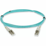 AddOn 2.5m LC (Male) to LC (Male) Straight Aqua OM4 Duplex Fiber OFNR (Riser-Rated) TAA Compliant Patch Cable