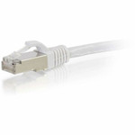 C2G-8ft Cat6 Snagless Shielded (STP) Network Patch Cable - White