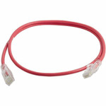 Ortronics 28awg Reduced diameter C6A/10G channel cord Red 5FT