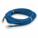 AddOn 25ft RJ-45 (Male) to RJ-45 (Male) Blue Straight Cat6A UTP Plenum Copper Cable