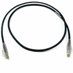 Ortronics 28awg Reduced diameter C6A/10G channel cord Black 15FT
