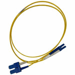 Ortronics Infinium Ultra LC to SC Duplex Patch Cord, 2mm, OS2 Yellow, Plenum , 3 Meter