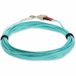 AddOn 3m LC (Male) to SC (Male) Aqua OM4 Duplex Fiber TAA Compliant OFNR (Riser-Rated) Patch Cable