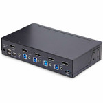 StarTech 4-Port DisplayPort 1.4 KVM Switch, 8K 60Hz / 4K 144Hz, 2x USB 3.0 Ports, 4x USB 2.0 Ports, Hotkey Switching, TAA Compliant