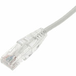 AddOn 12ft White CAT 6 Slim PVC Ethernet Cable Snagless Clear-Claw RJ-45 M/M