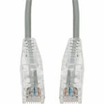 AddOn 3ft Gray CAT 6A Slim PVC Ethernet Cable Snagless Clear-Claw RJ-45 M/M