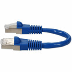 AddOn 6in RJ-45 (Male) to RJ-45 (Male) Straight Blue Cat7 S/FTP PVC Copper Patch Cable