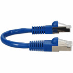 AddOn 6in RJ-45 (Male) to RJ-45 (Male) Straight Blue Cat7 S/FTP PVC Copper Patch Cable