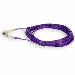 AddOn 8m LC (Male) to LC (Male) Purple OM4 Duplex Fiber OFNR (Riser-Rated) Patch Cable
