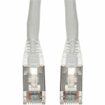 AddOn 100ft White CAT 6A Shielded PVC Ethernet Cable Snagless Bubble Boot RJ-45 M/M