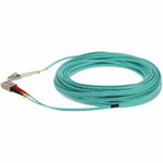 AddOn 12m LC (Male) to SC (Male) Aqua OM3 Duplex Fiber OFNR (Riser-Rated) Patch Cable