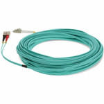AddOn 12m LC (Male) to SC (Male) Aqua OM3 Duplex Fiber OFNR (Riser-Rated) Patch Cable
